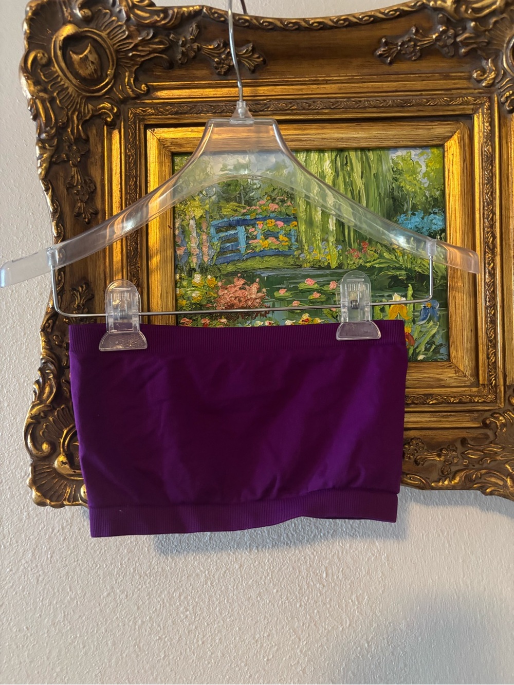 Purple Stretch Bandeau Top